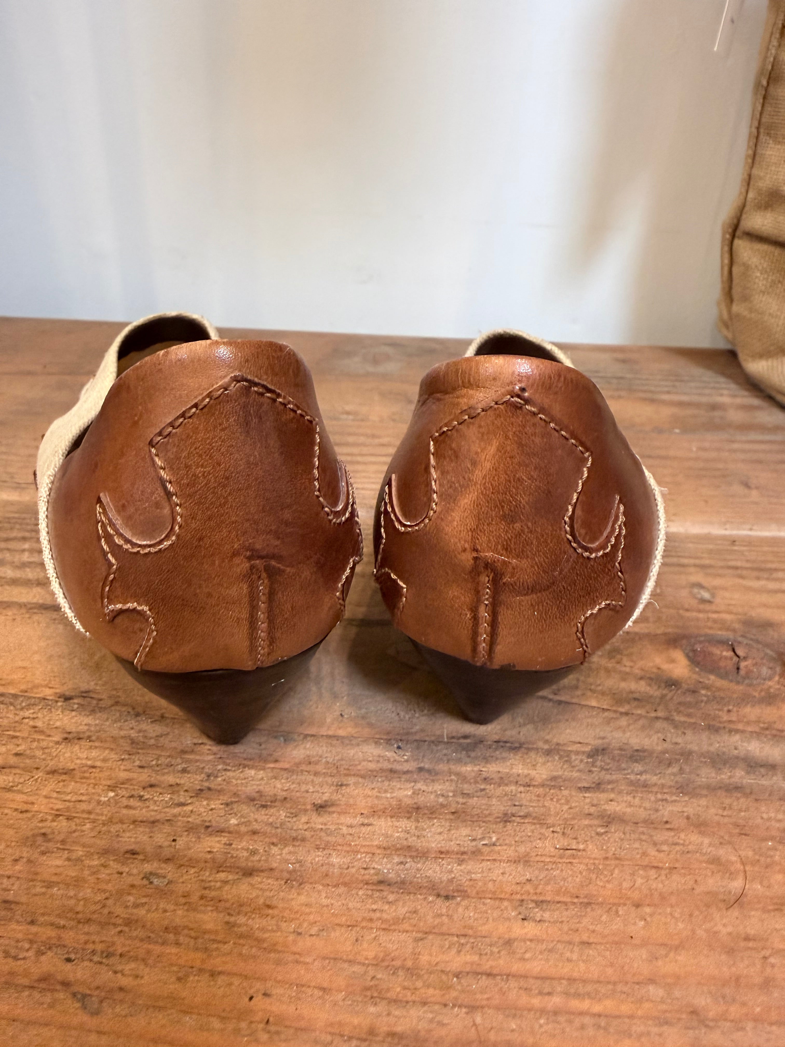 90's cowboy slip ons