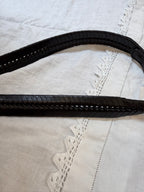 Black leather belt