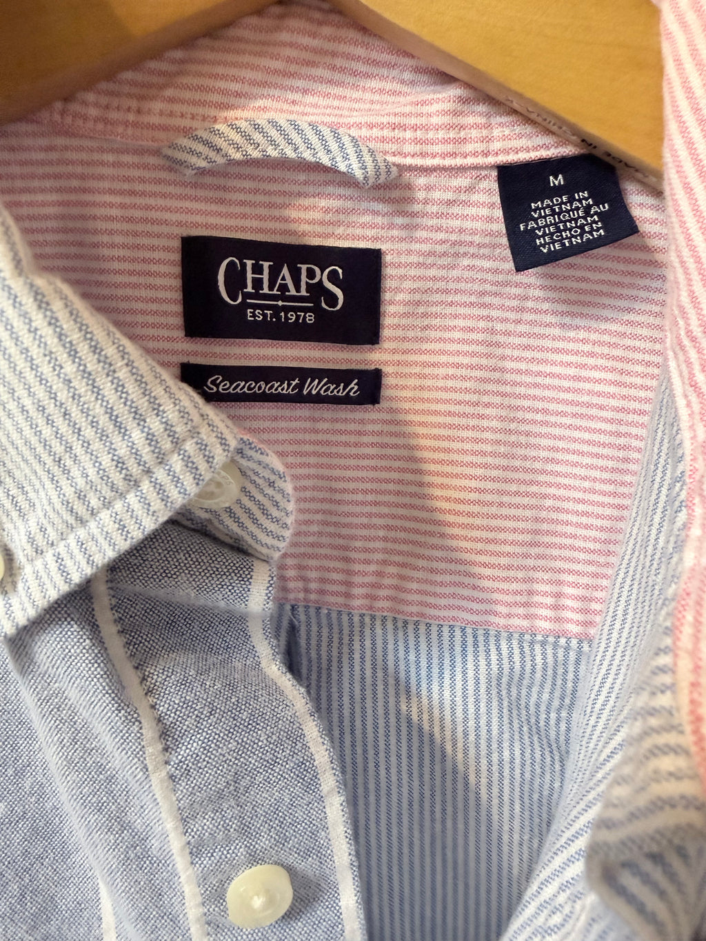Chaps 90's woven button up