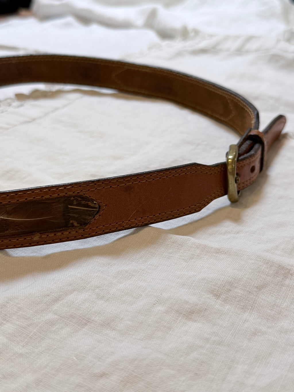 Marla brown leather belt