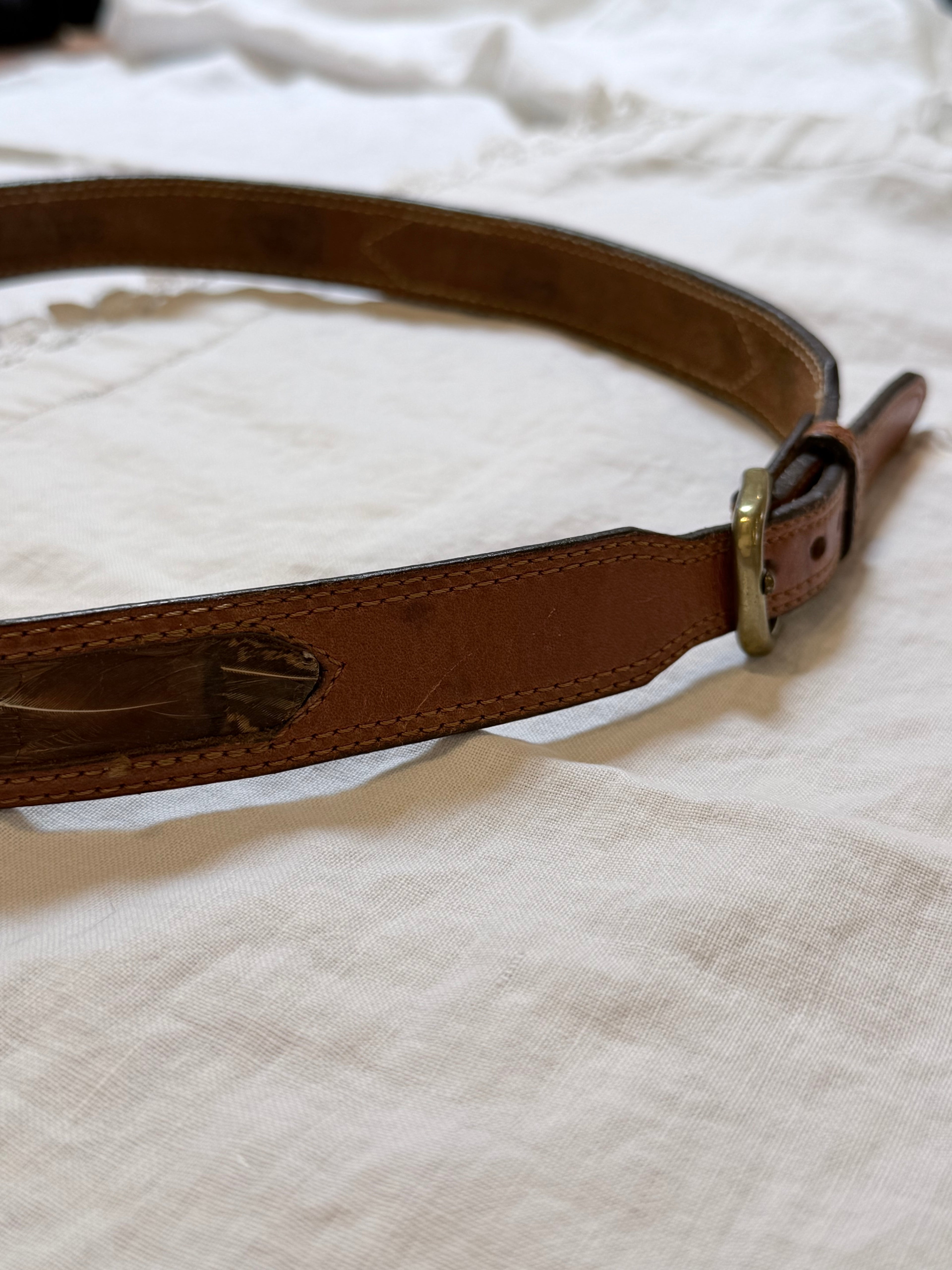 Marla brown leather belt