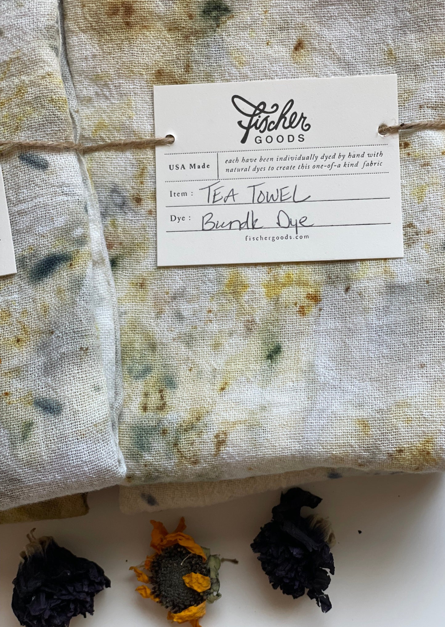 Tea Towel Bundle Dye - hollyhock