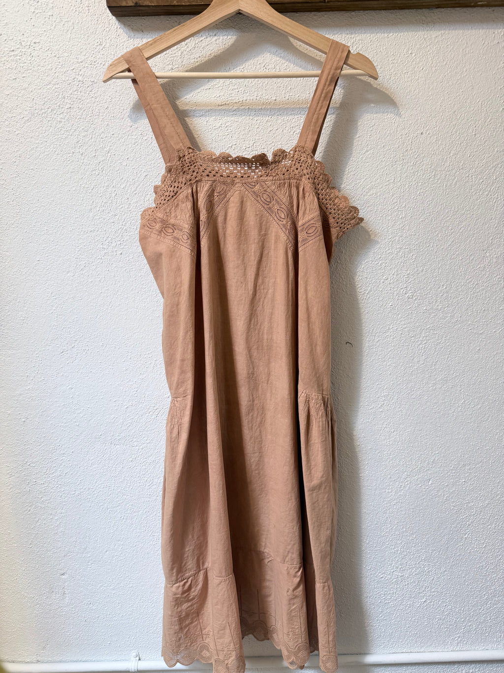 Antique house dress, natural dyed