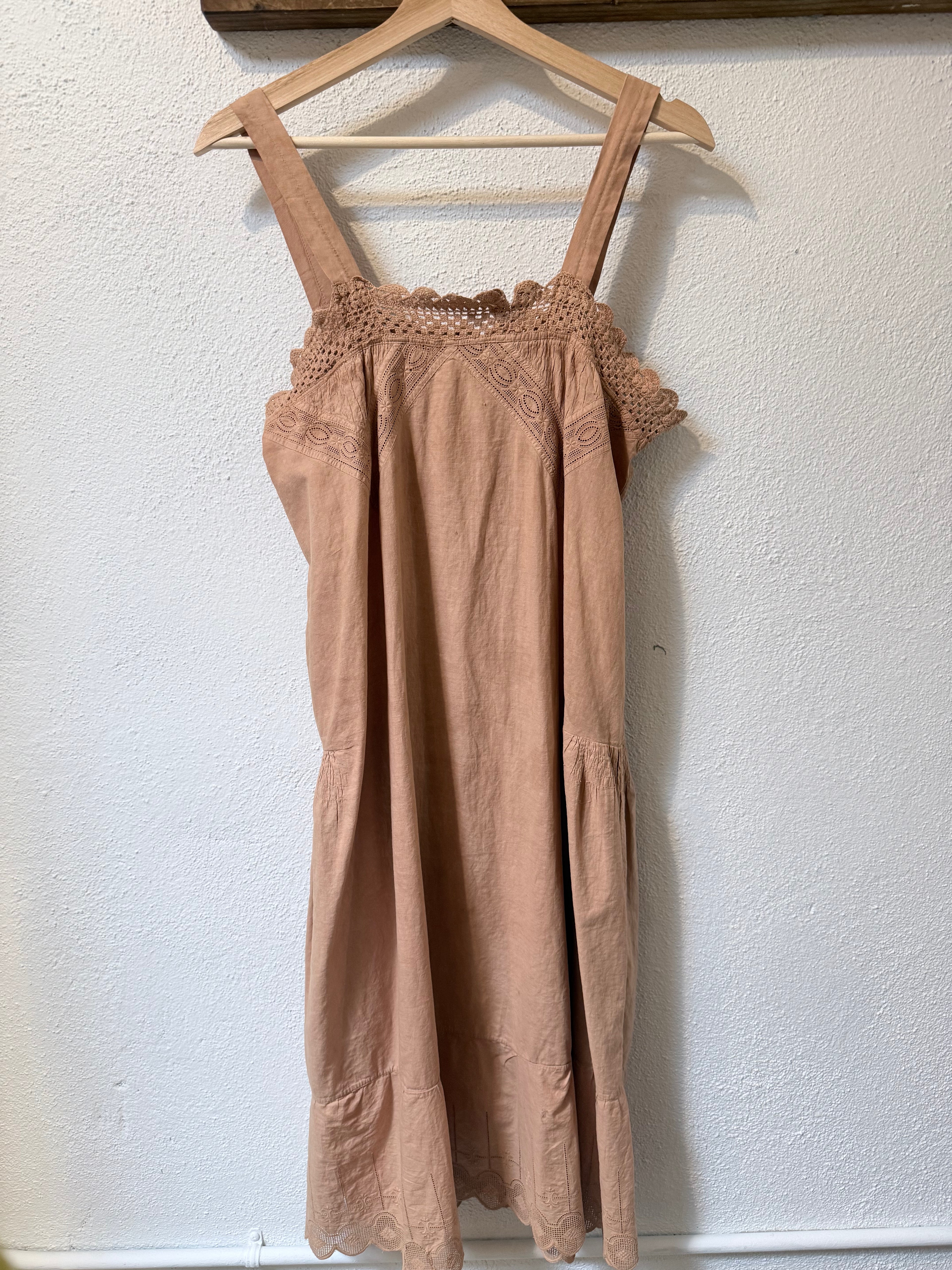 Antique house dress, natural dyed