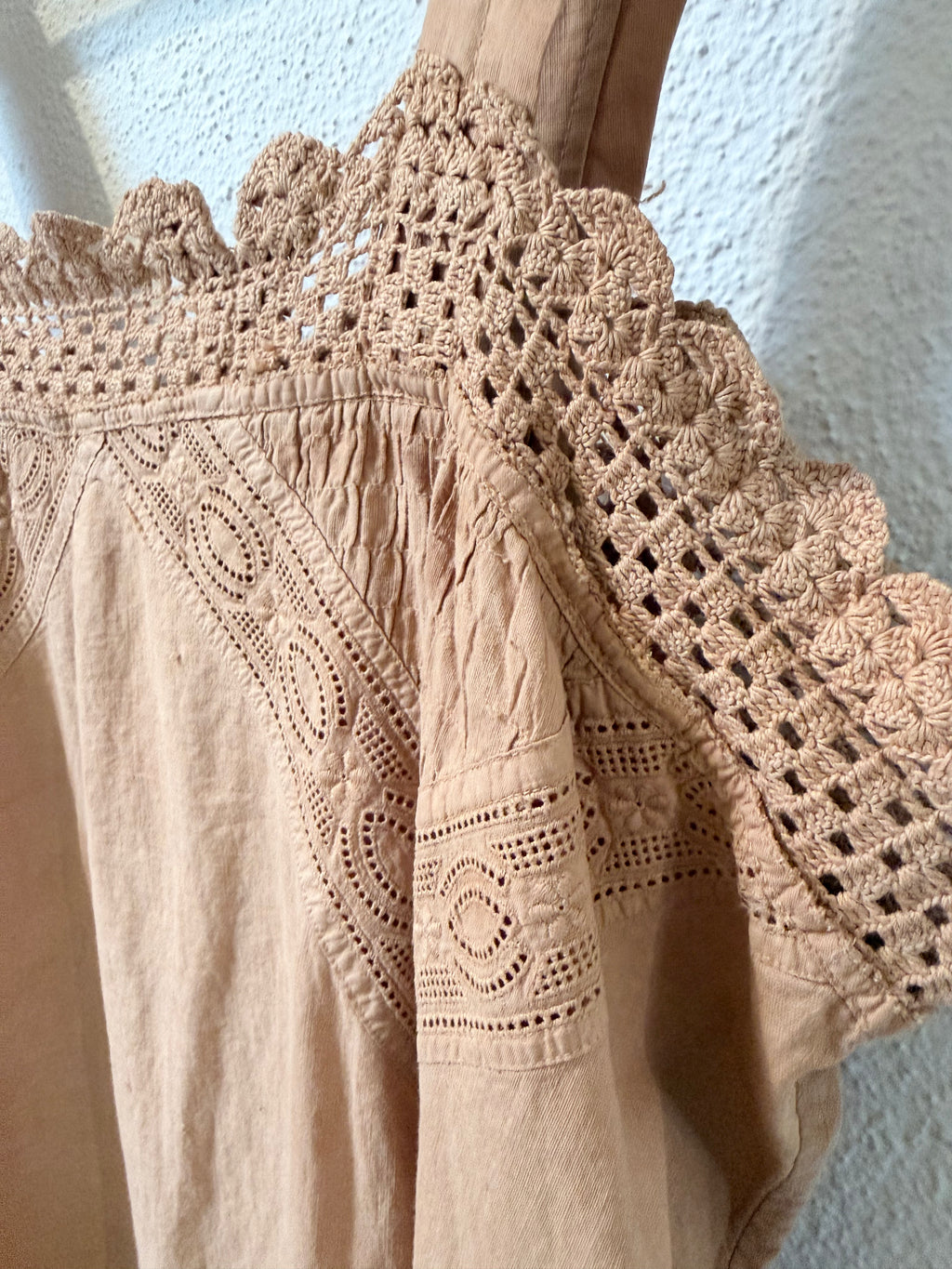 Antique house dress, natural dyed