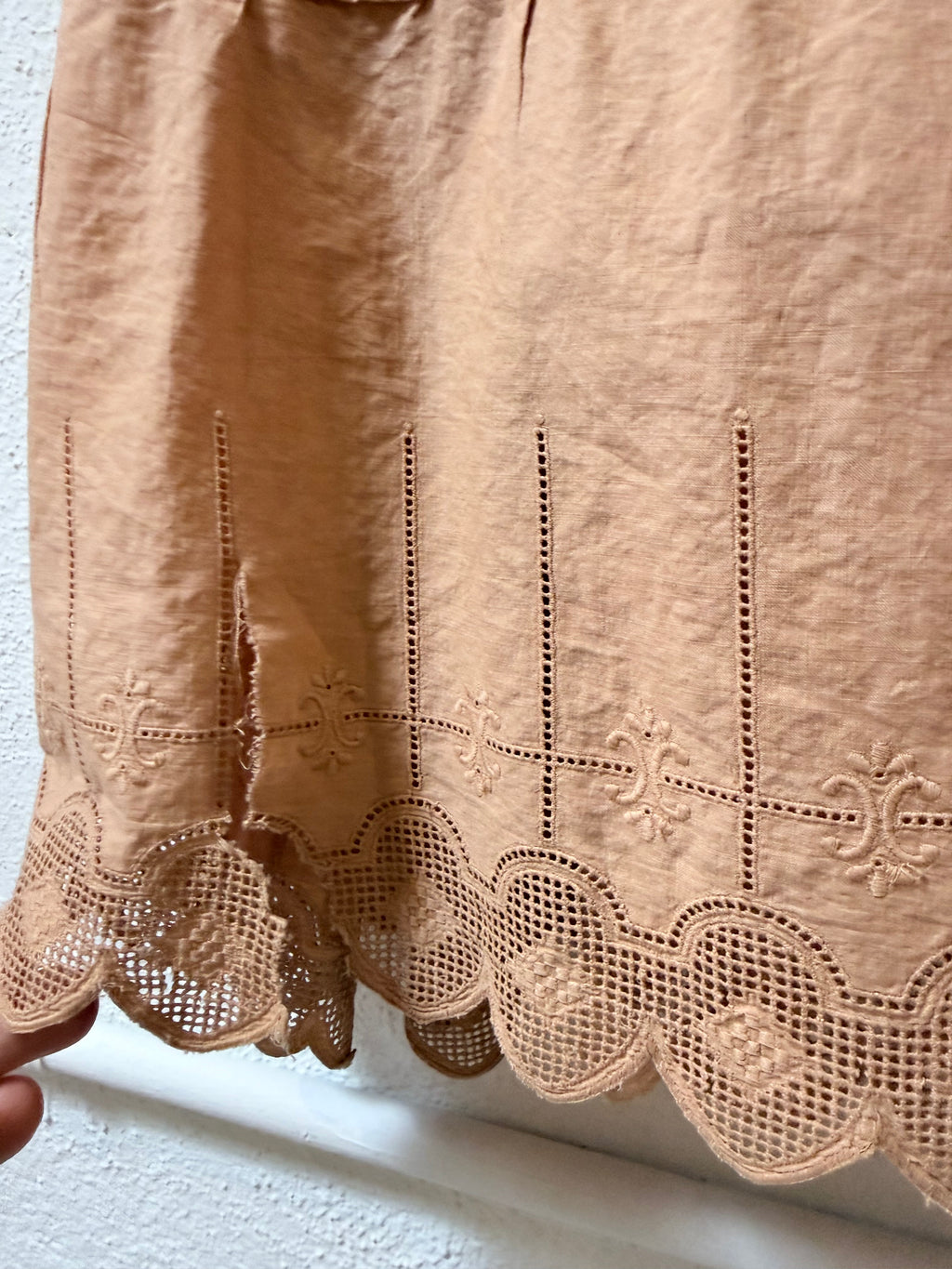 Antique house dress, natural dyed