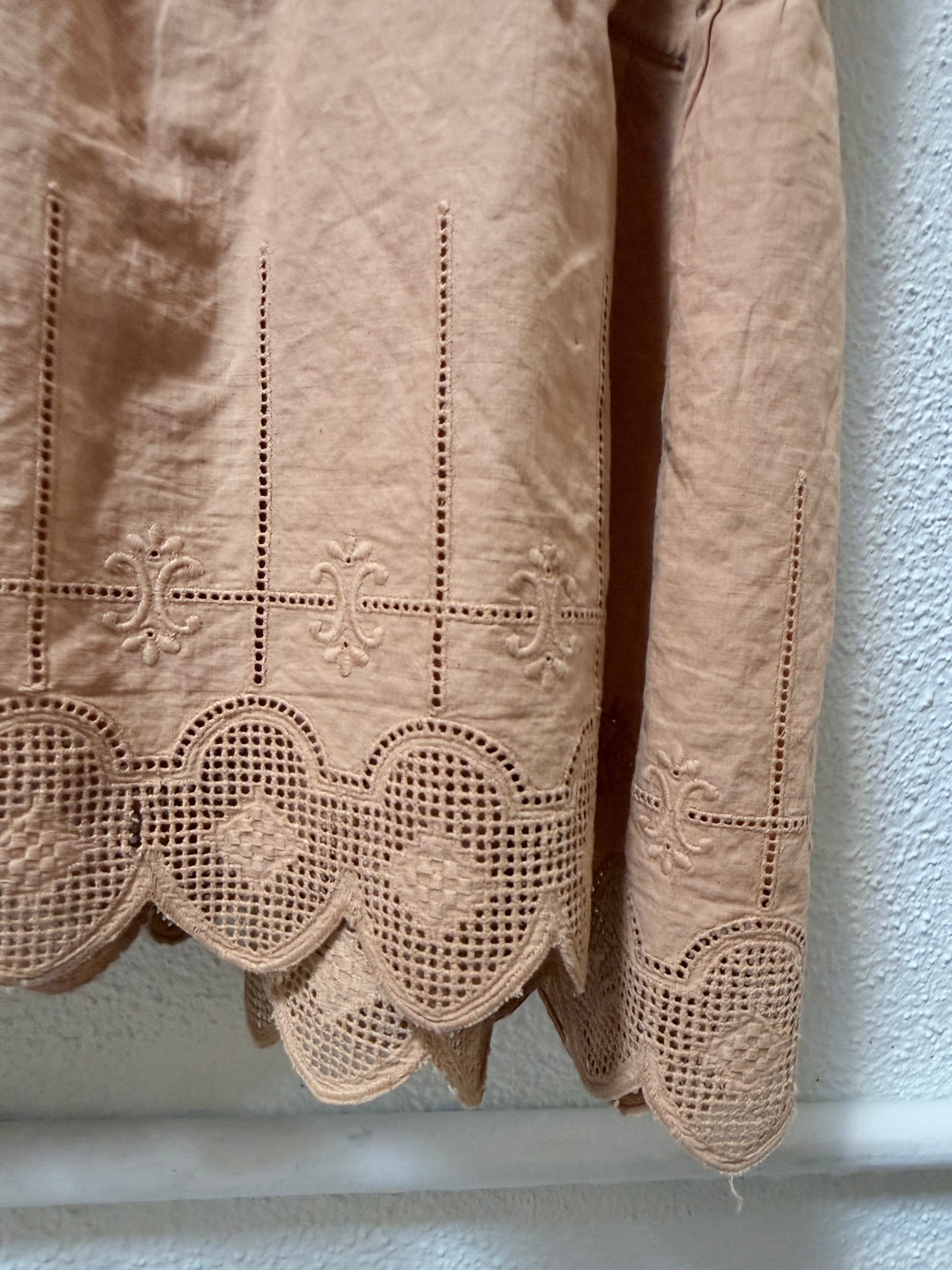 Antique house dress, natural dyed
