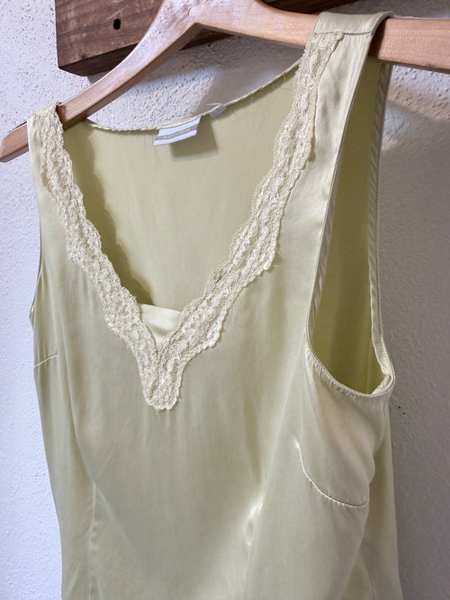 Pistachio Silk tank