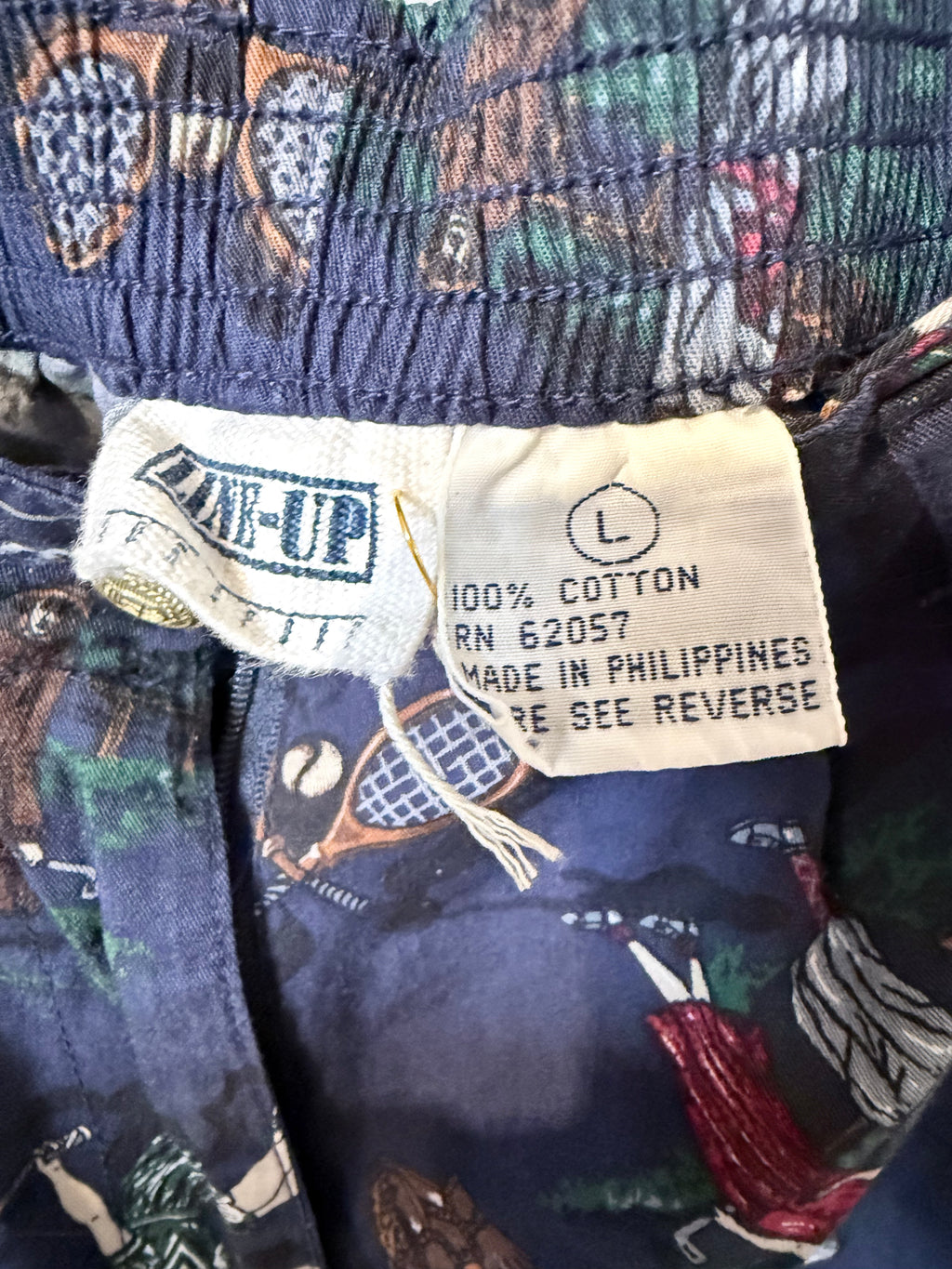 Vintage Sportswear golf-print shorts