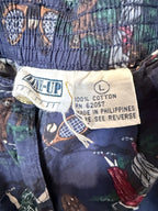 Vintage Sportswear golf-print shorts