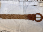 Bohemian - style braided leather belt