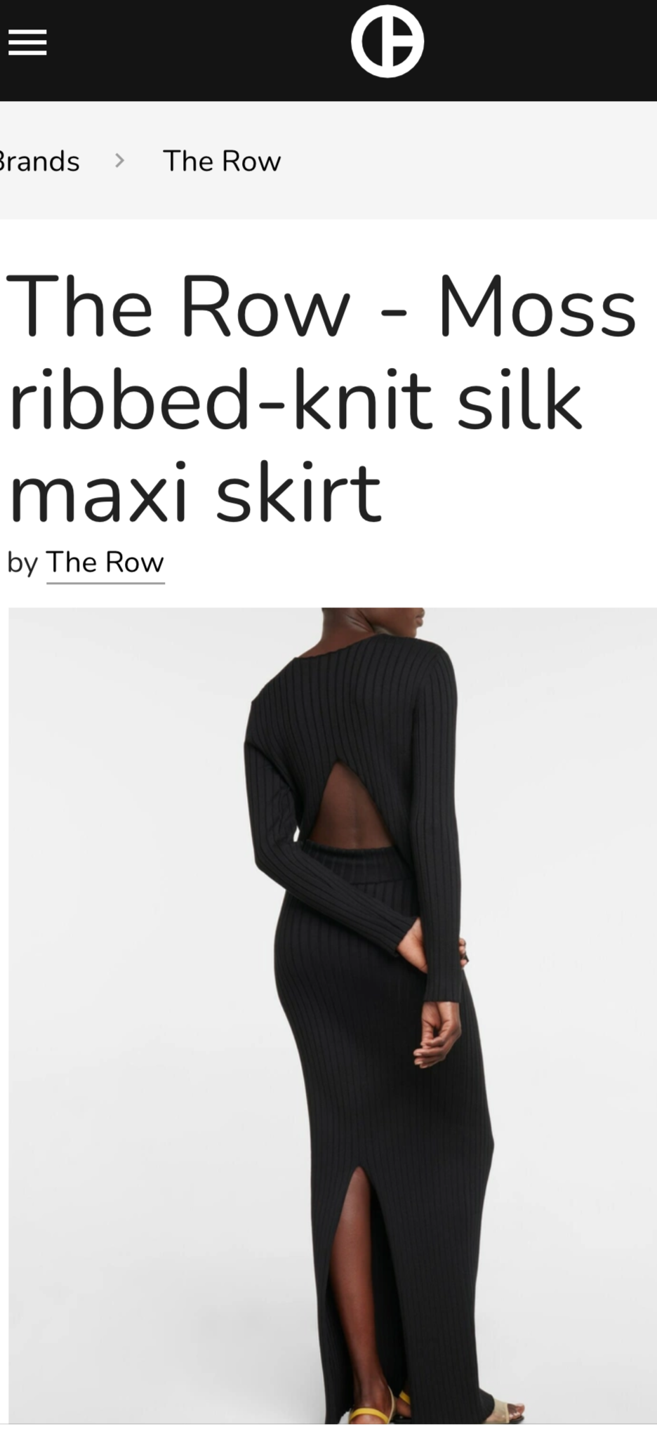 The Row - Mosses Silk, Ribbed Knit  Maxi Skirt