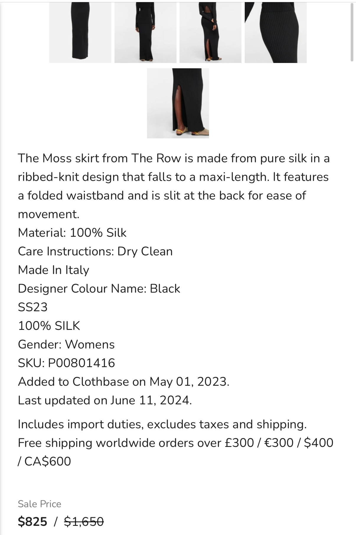 The Row - Mosses Silk, Ribbed Knit  Maxi Skirt