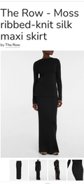 The Row - Mosses Silk, Ribbed Knit  Maxi Skirt