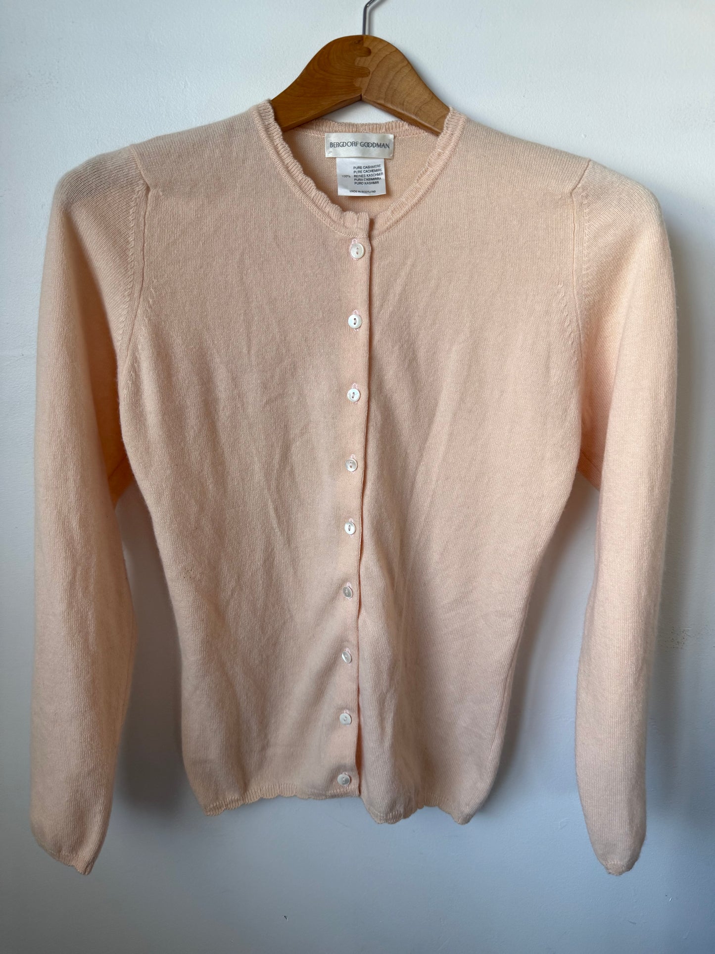 Bergdorf Goodman scalloped cardigan