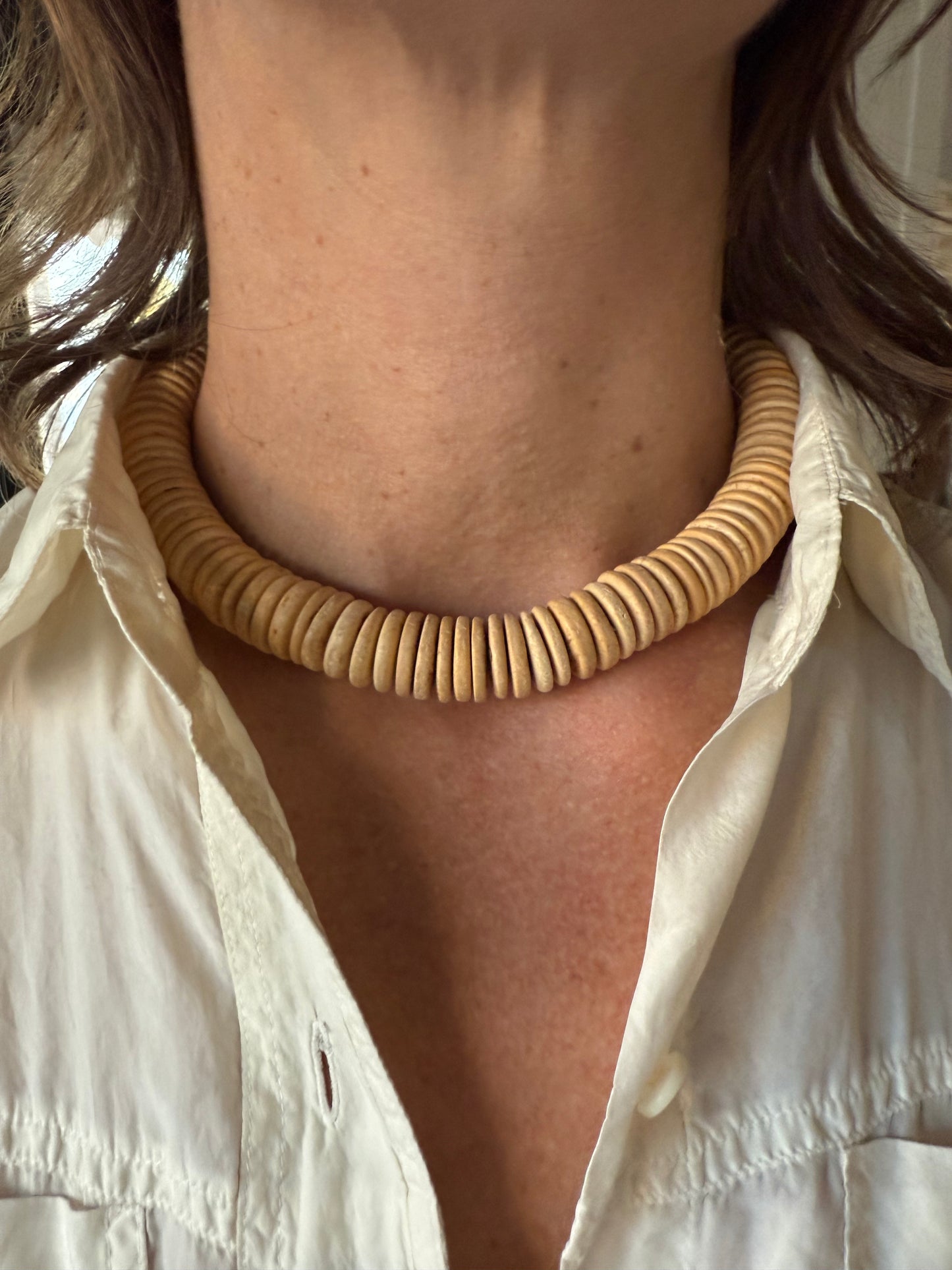 Wood necklace