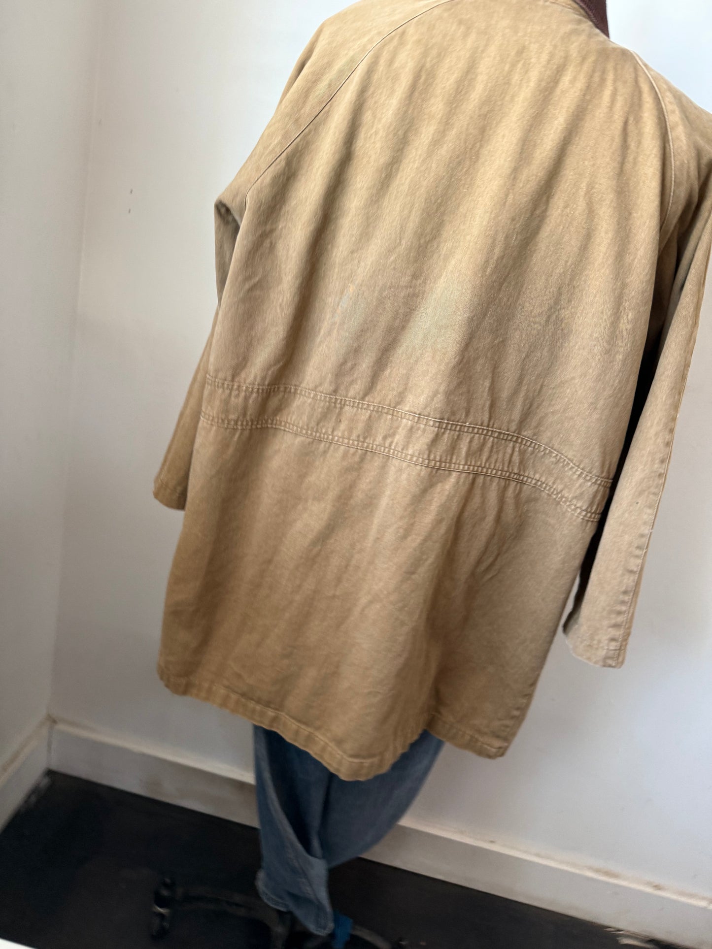 Barn Coat with corduroy details.