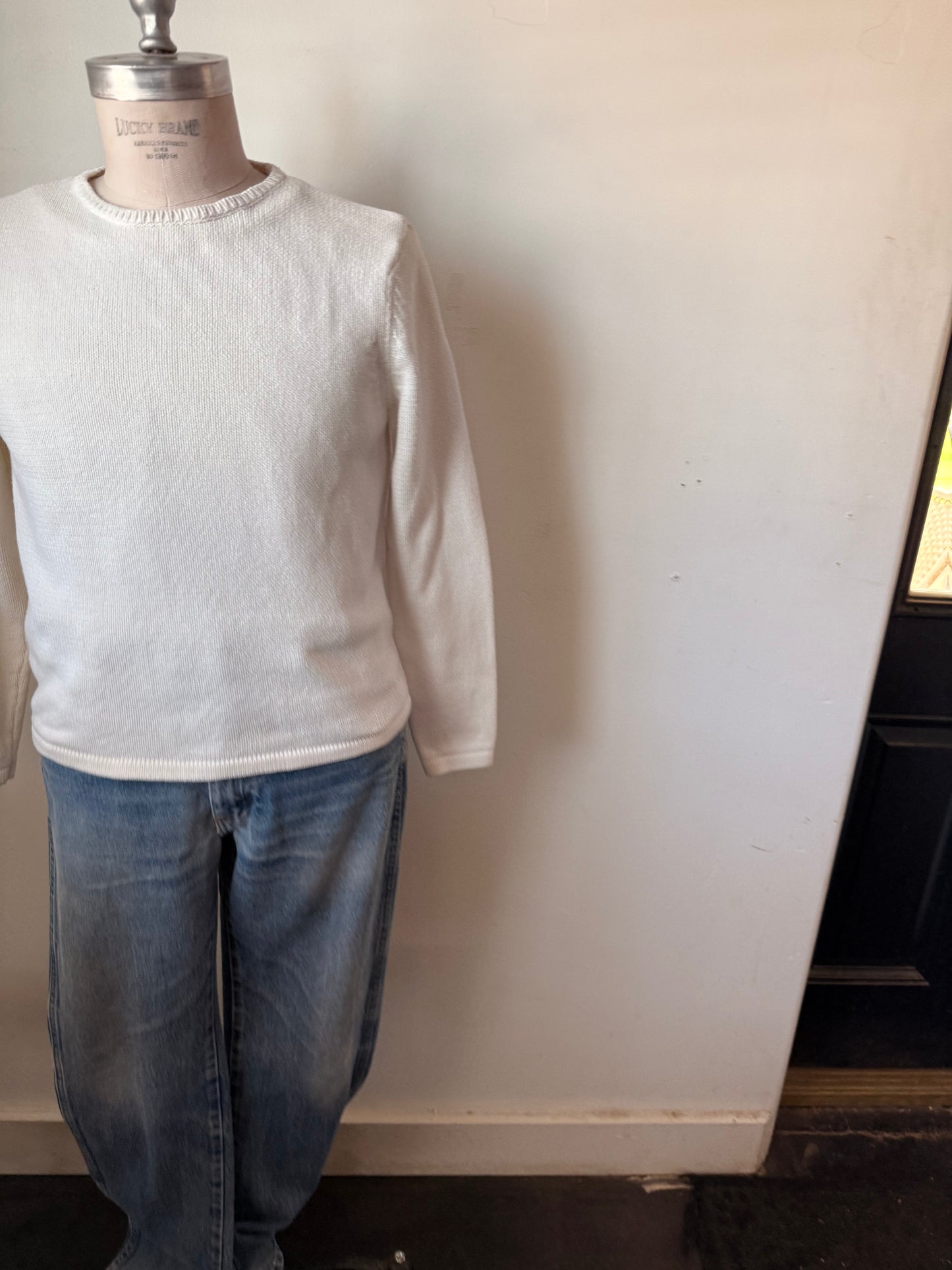 Crew neck cream classic