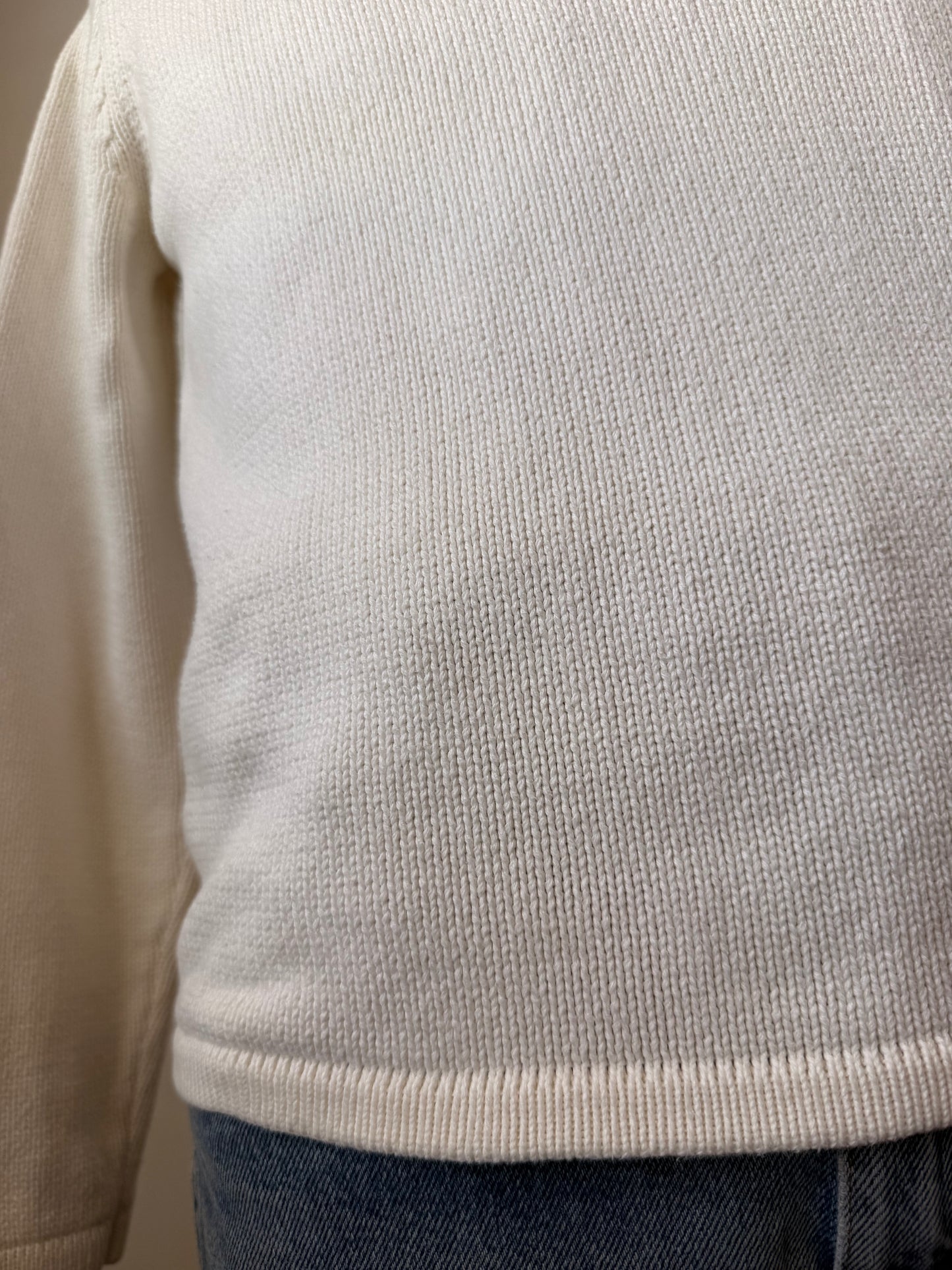 Crew neck cream classic