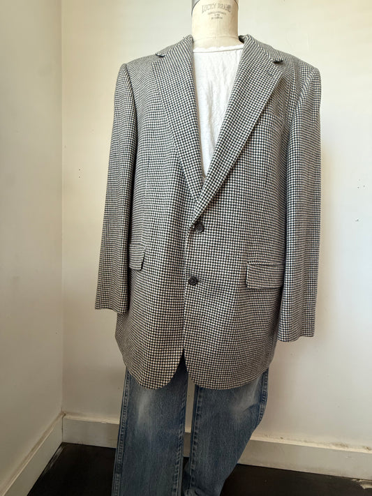 Oversized Herringbone Blazer