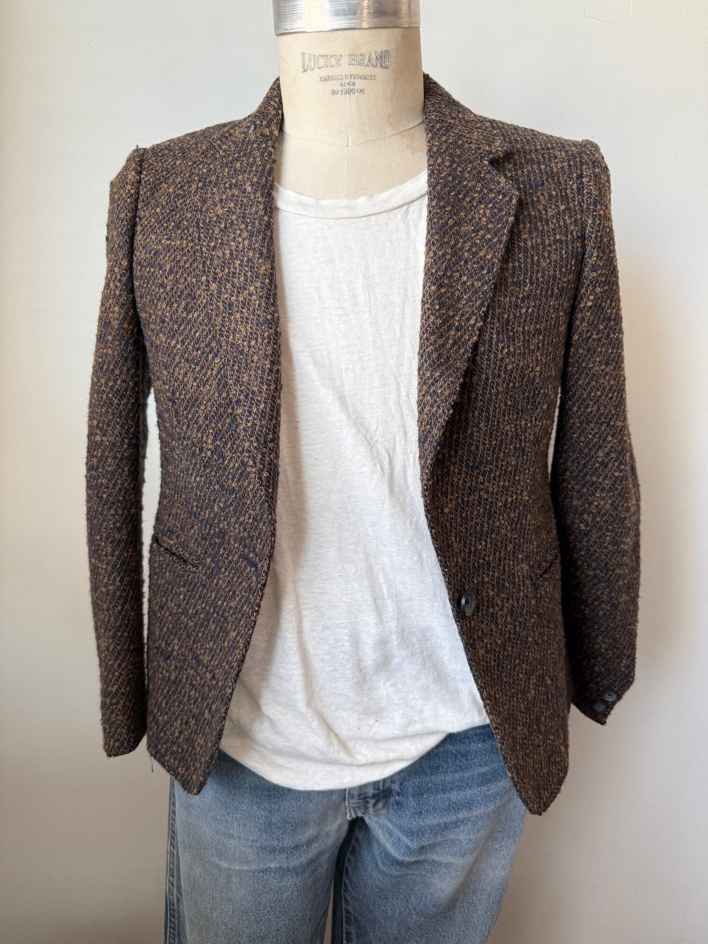 Textured Tweed Blazer