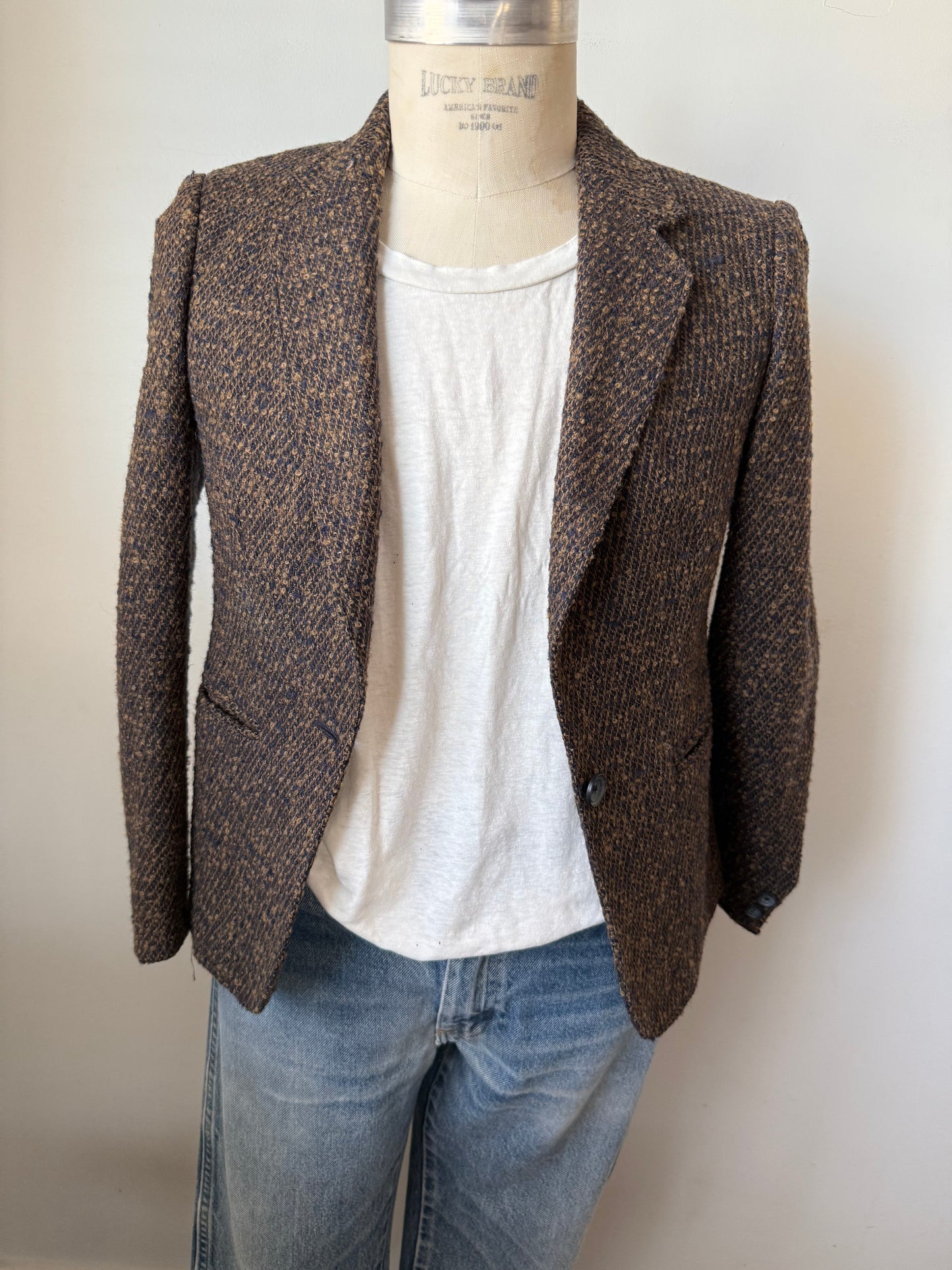 Textured Tweed Blazer