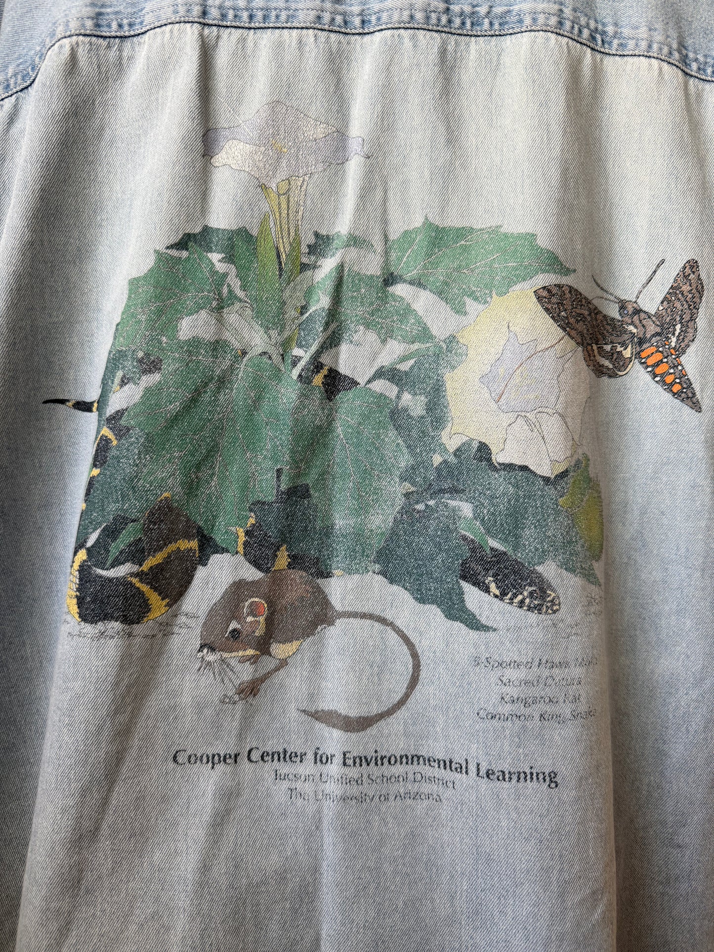 Denim enviromental short sleeveshirt