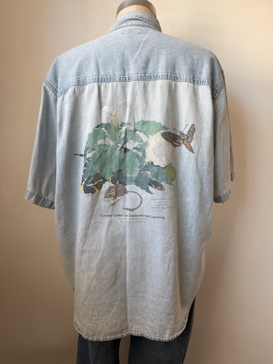 Denim enviromental short sleeveshirt