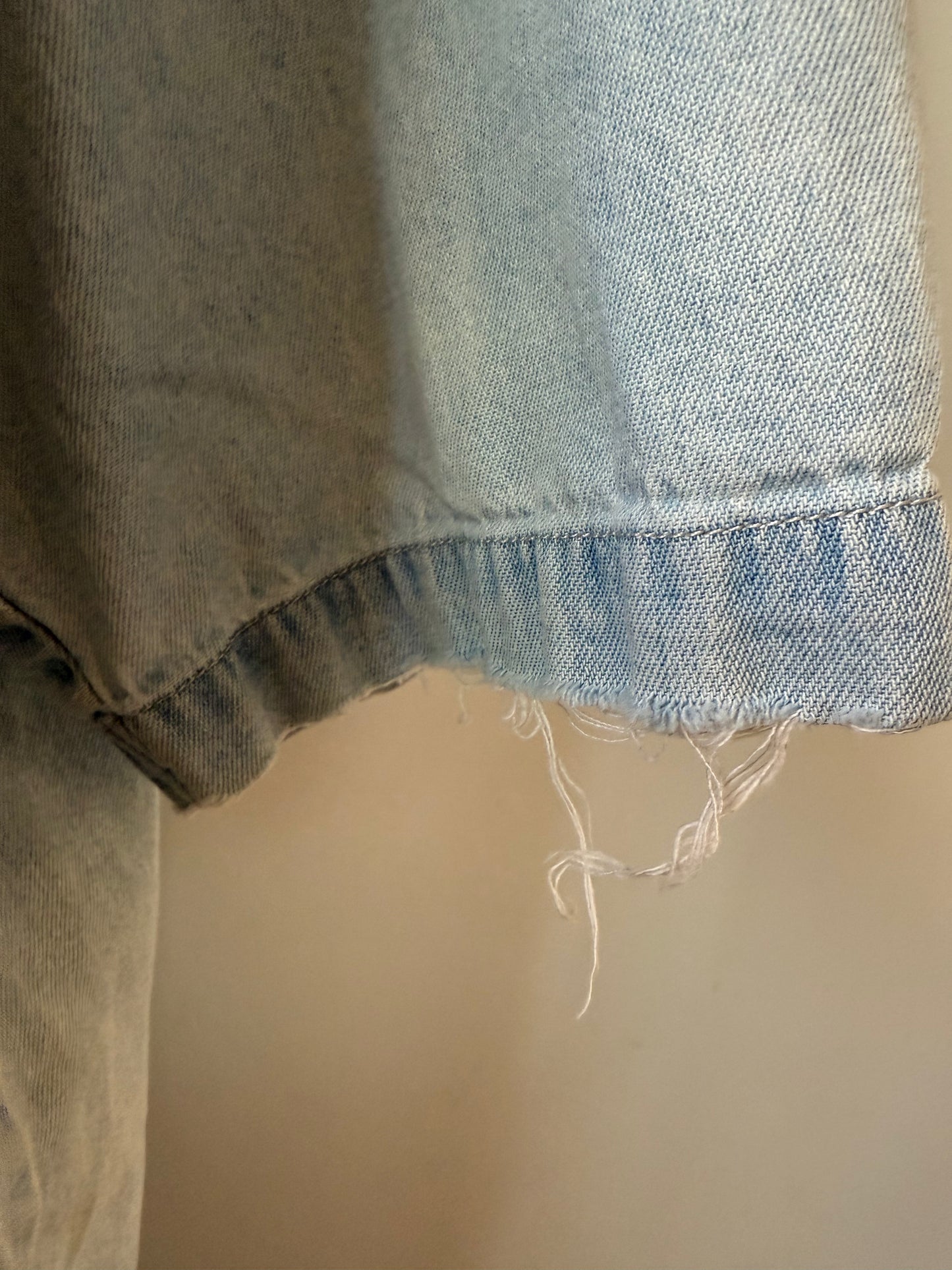 Denim enviromental short sleeveshirt