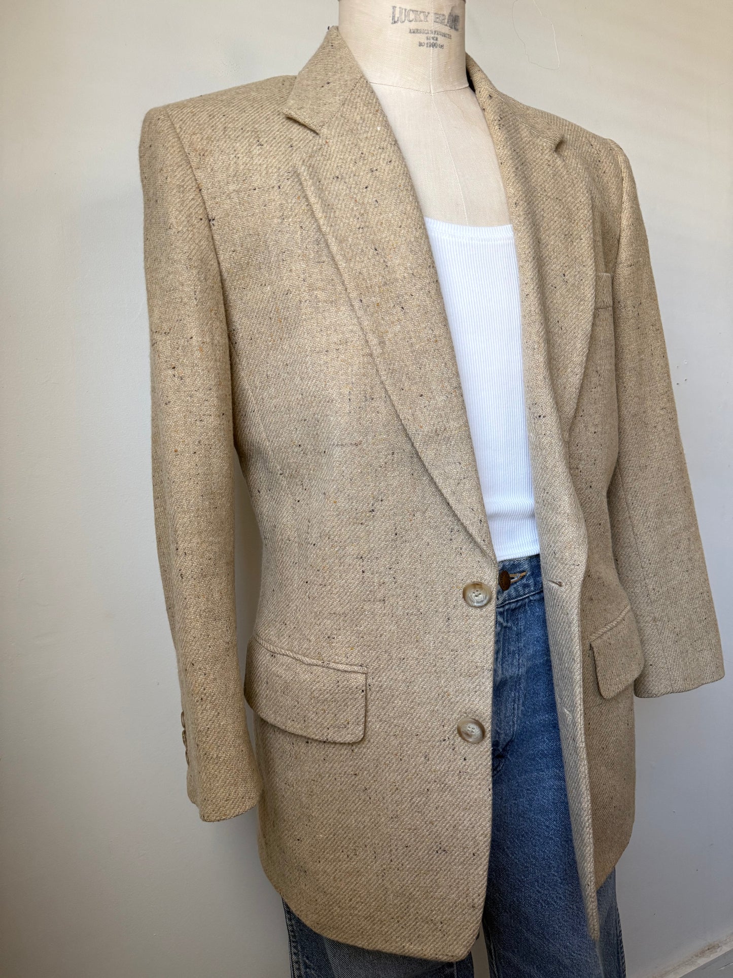 DKNY 90's Tweed Blazer