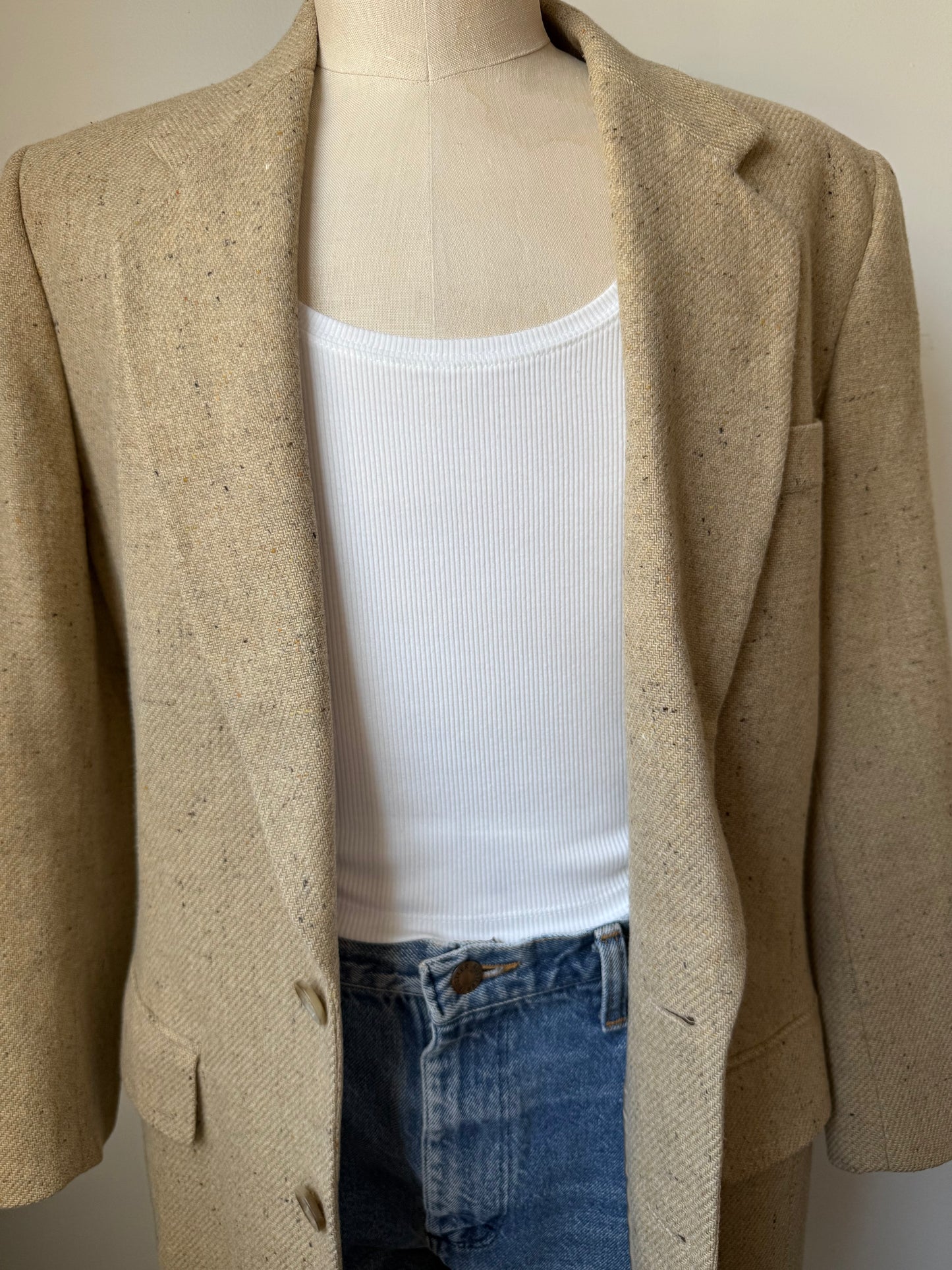 DKNY 90's Tweed Blazer