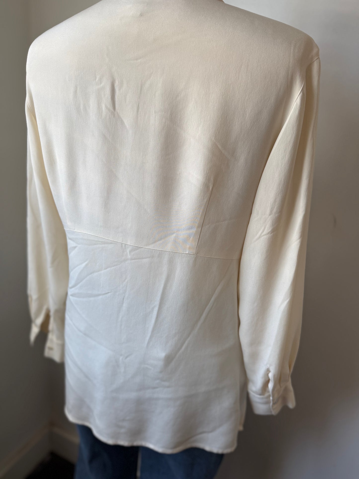 Structure Silk Blouse