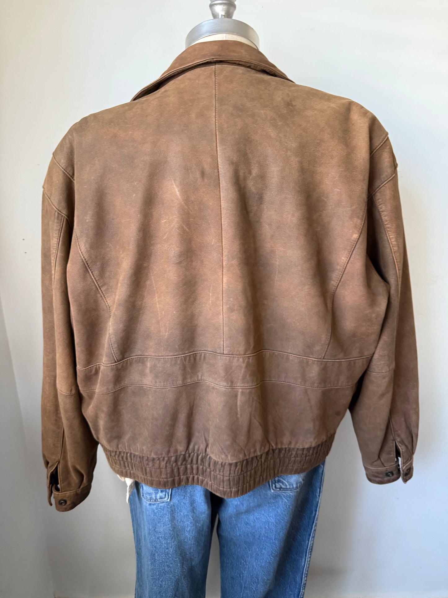 90's Leather Bomber