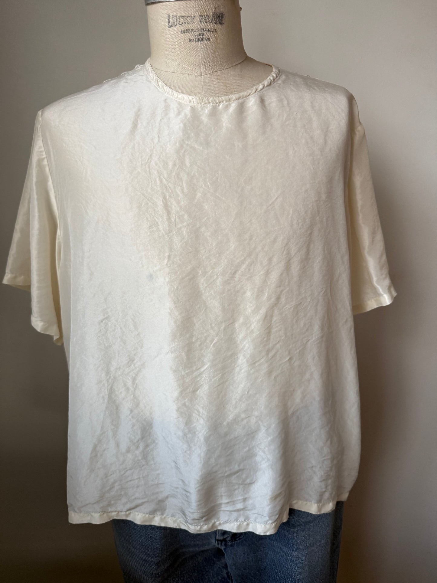 Short Sleeve Silk Shirt