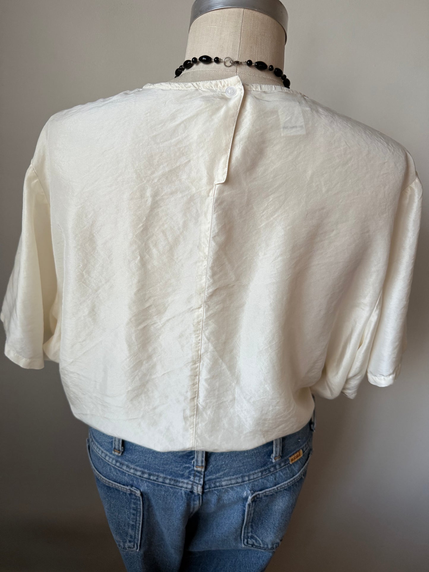 Short Sleeve Silk Shirt