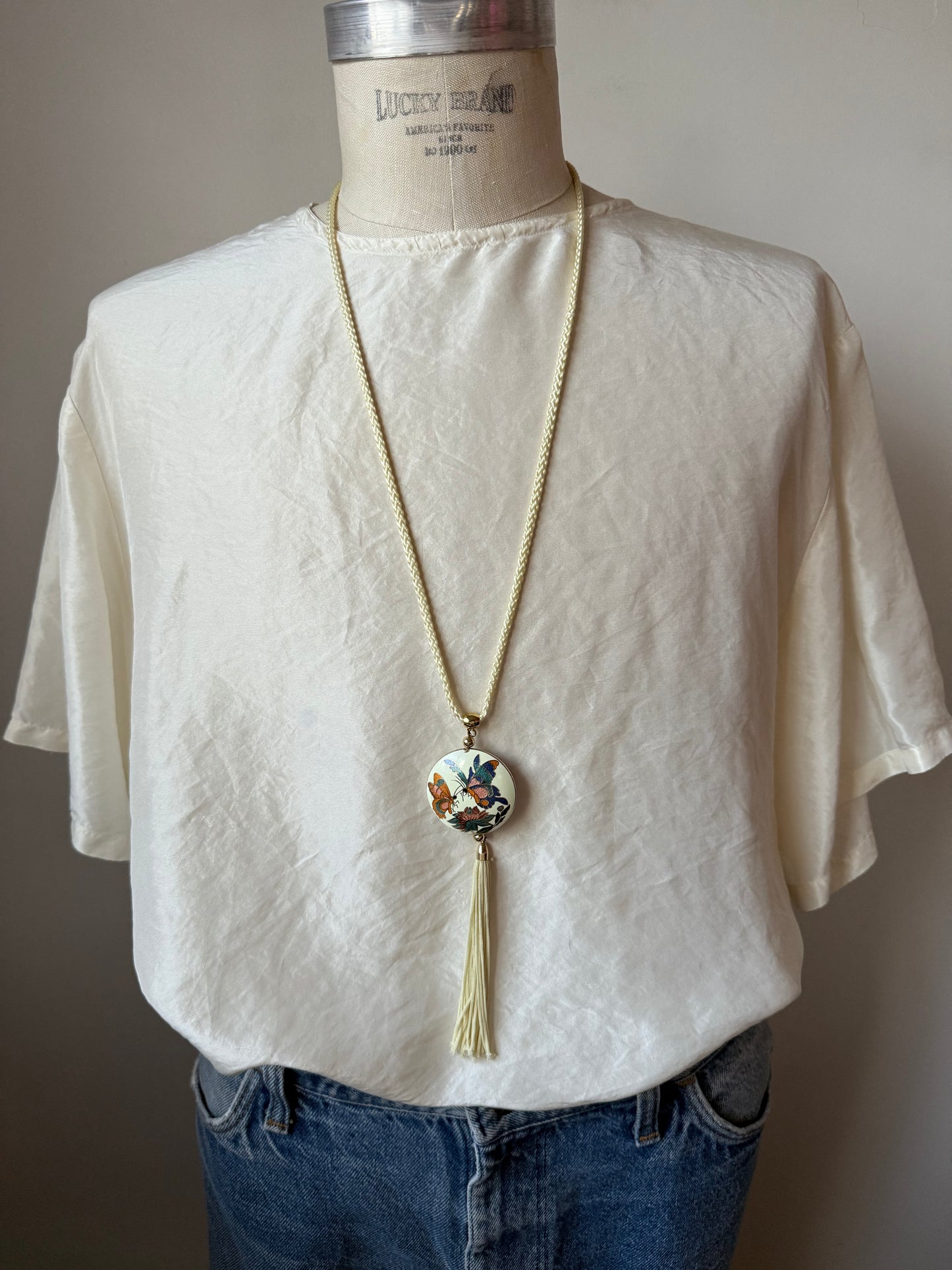 Butterfly charm necklace