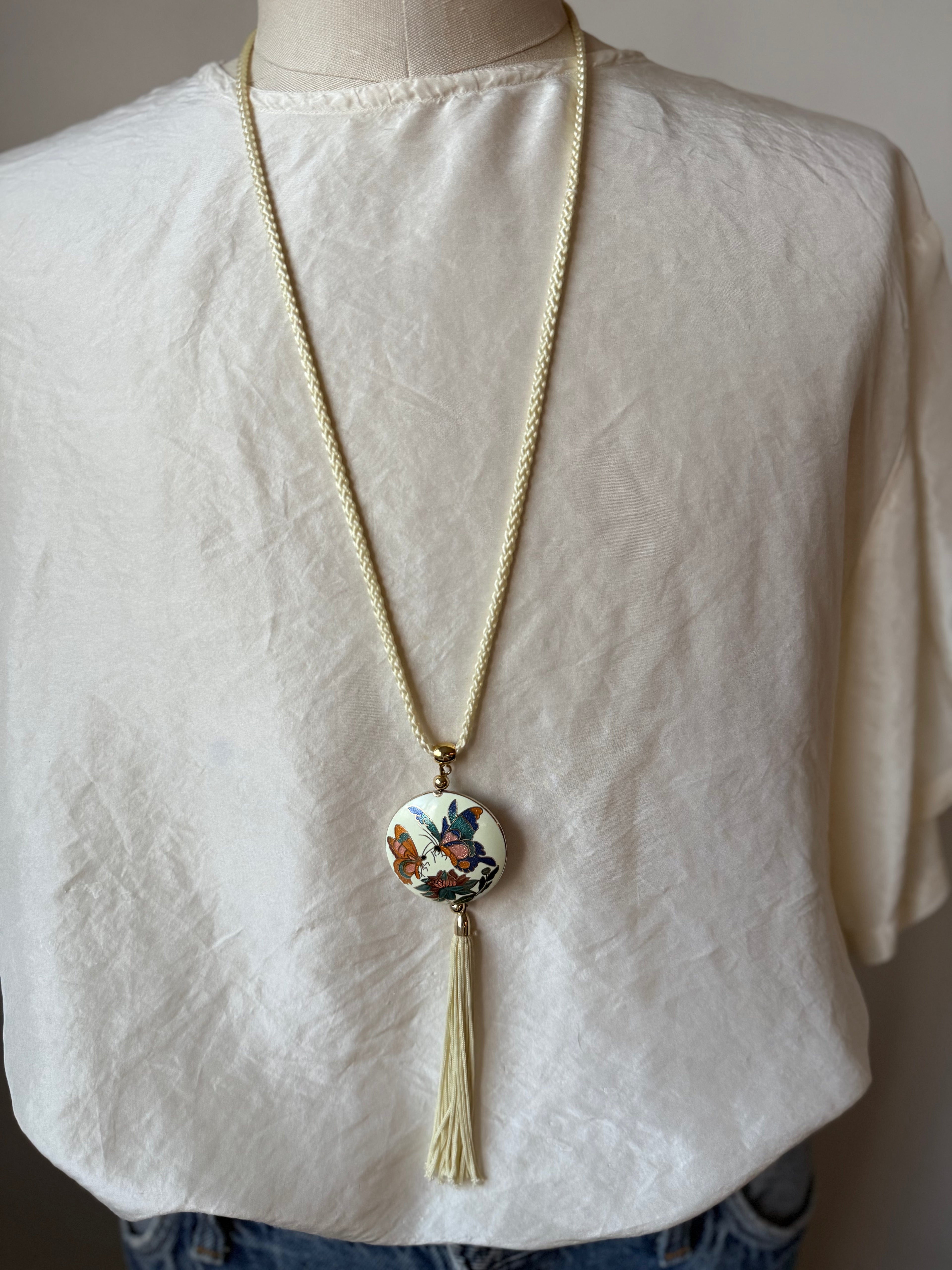 Butterfly charm necklace