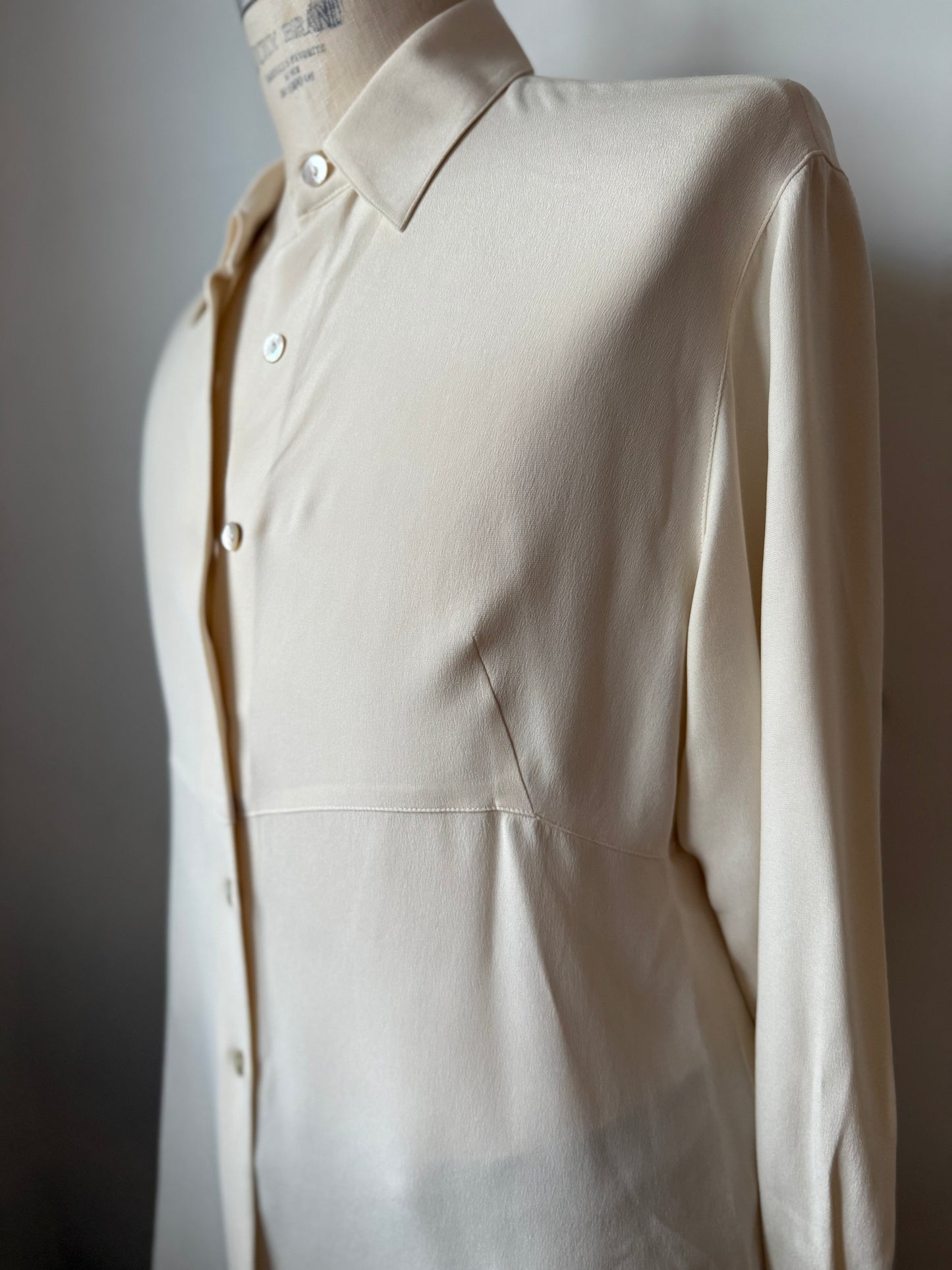 Structure Silk Blouse