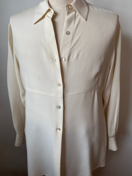 Structure Silk Blouse