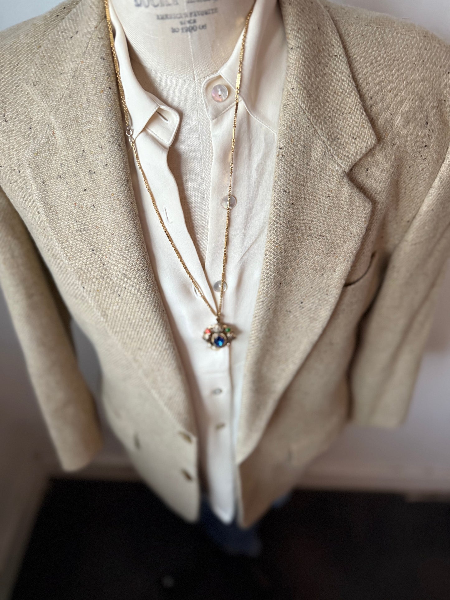 Structure Silk Blouse