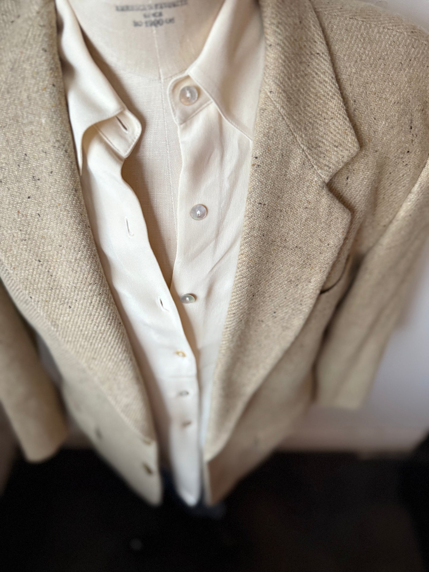 Structure Silk Blouse