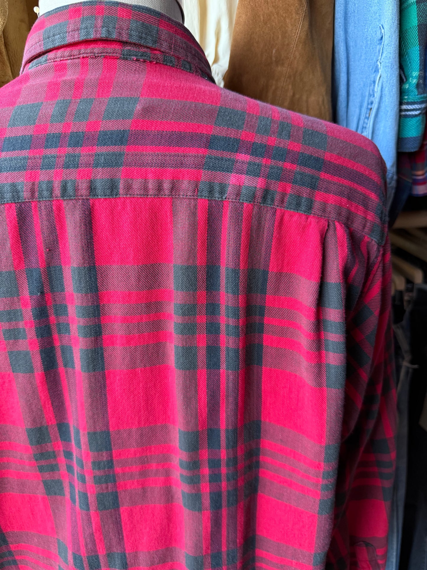 Vintage Sears - Red & Black flannel