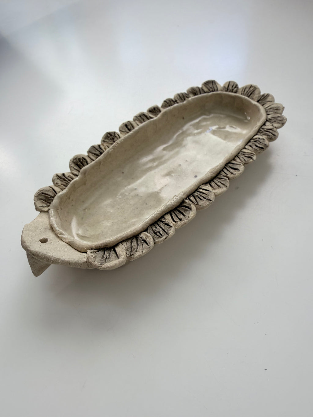 Petal ceramic  incense dish