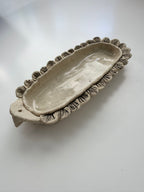 Petal ceramic  incense dish