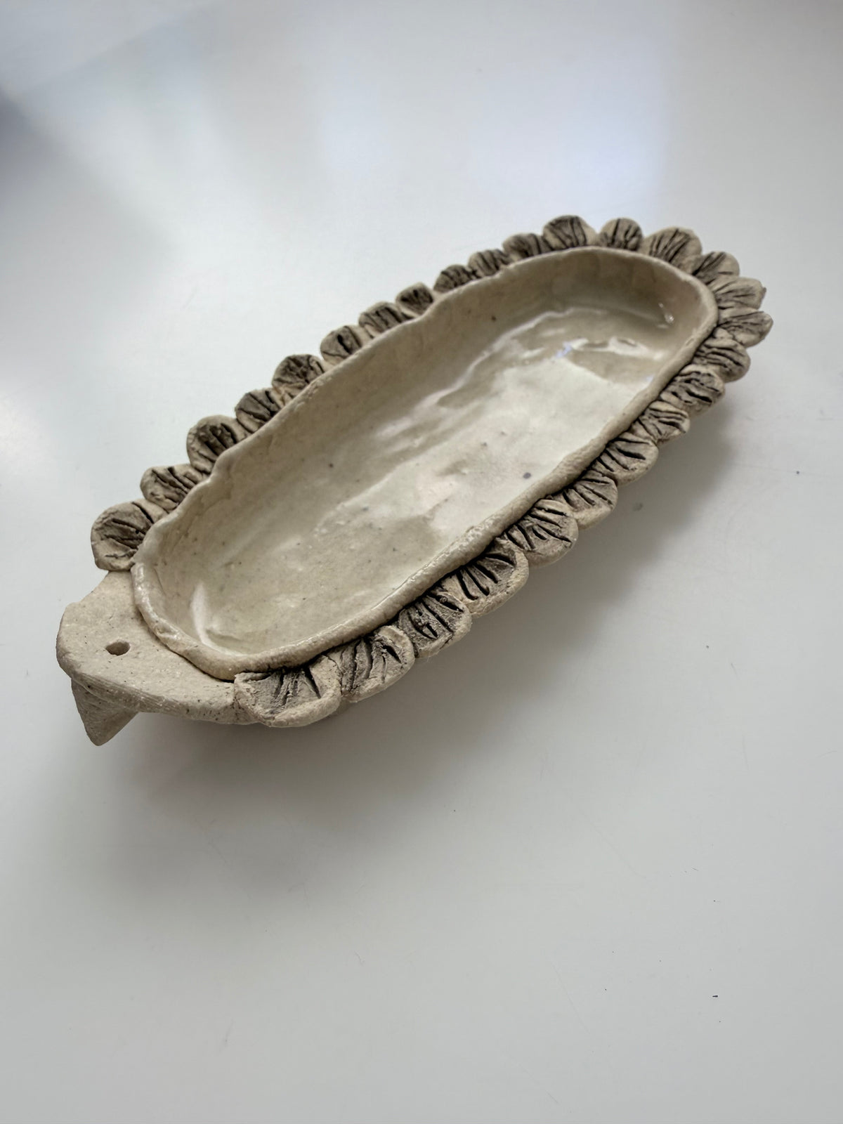 Petal ceramic  incense dish