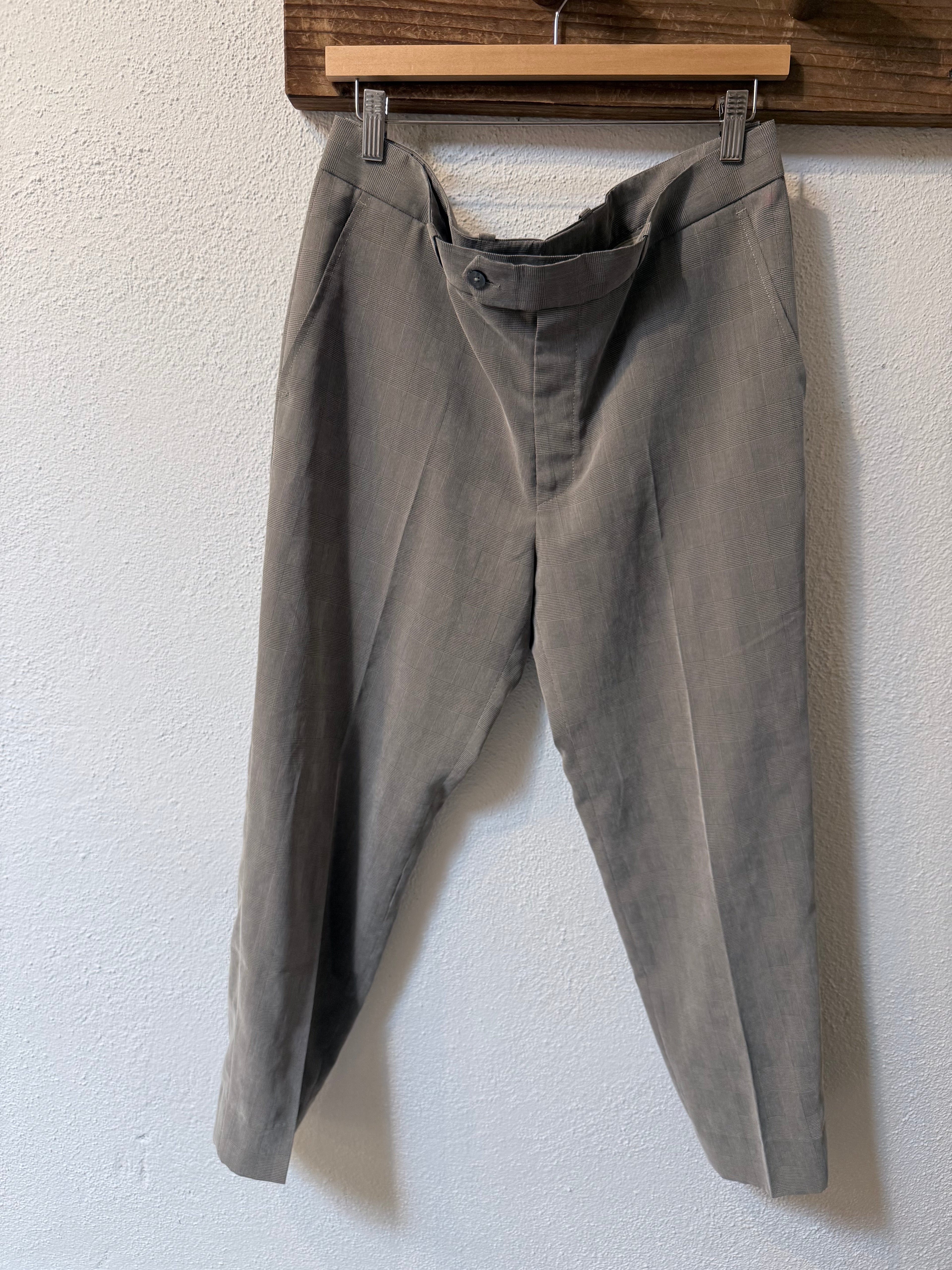 Tonal plaid trouser