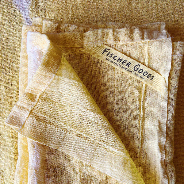 Natural Dyed Tea Towel - Marigold