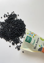 Natural Dyed Tea Towel - Black Beans and Avocado pits