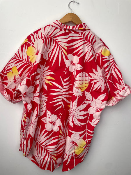 Summer Red Hawaiian Shirt