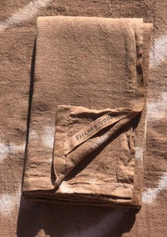 Natural Dyed tea Towel - Wattle